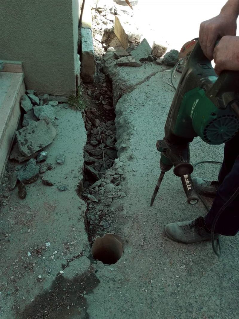 K�� Sonras� Sitemizin Bozulan Yollar�n�n Tamirine Ba�lad�k.